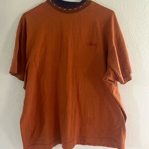 Stussy vintage Men's Orange T-Shirt